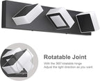 Ralbay LED Modern Black Bathroom Vanity Lights 3 Lights Acrylic Modern Black - Image 3