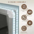 EOGOW LED Bathroom Mirror with Lights, 3 Colors Bathroom Mirror, Wall Mounted - Image 4