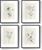 Framed Black and White Botanical Wall Art - Image 8