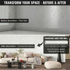 3D Wall Panels Peel and Stick – 15.74" x 118" PVC Faux Texture Wall Covering - Image 3