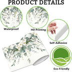 Eucalyptus Peel and Stick Wallpaper Border 196.9 x 3.9 Inch Wall Border Trim - Image 6