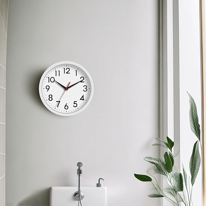 DAXSMY 12 Inch Wall Clock Battery Operated Silent Non Ticking Analog Modern - Image 7