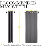 NICETOWN Grey Blackout Curtain Panels - Image 9