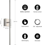 KARTOOSH Battery Operated Wall Sconces - Image 5