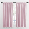 NICETOWN Window Curtains for Bedroom, Baby Pink, 2 Panels, W42 x L48 -Inch by NICETOWN