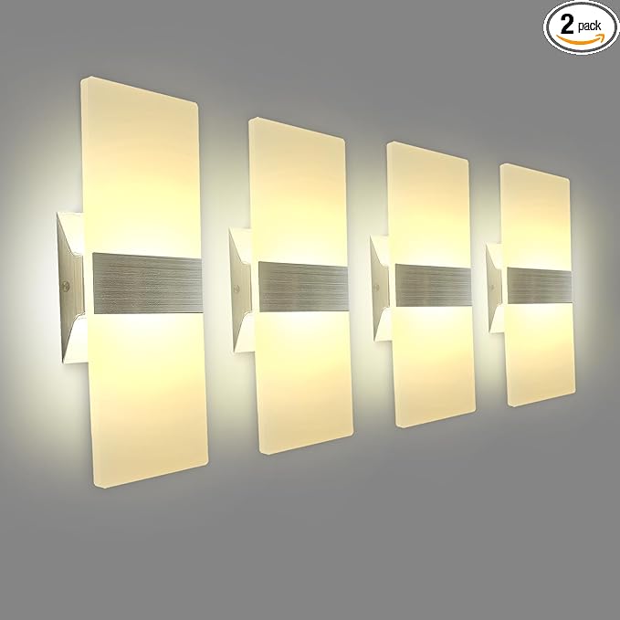 KICAAO Modern Wall Sconces, Led Wall Light 10w, Wall Sconce Up Downlight by KICAAO