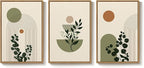 3 Piece Large Framed Abstract Boho Wall Art - Image 7