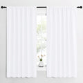 NICETOWN White Curtains, 50% Light Blocking Curtain Panels by NICETOWN