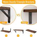 YGEOMER 16.5 Inch Floating Shelves - Image 4
