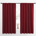 NICETOWN Christmas Burgundy Blackout Curtains and Drapes by NICETOWN