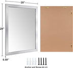Ruomeng Bathroom Mirror 20" x 28" Rectangular Wall Mirror - Image 7