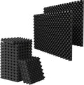 12 Pack 1.5"X12"X12" Acoustic Foam, Sound Proof Egg Crate Foam, Upgraded by WVOVW