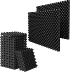 12 Pack 1.5"X12"X12" Acoustic Foam, Sound Proof Egg Crate Foam, Upgraded by WVOVW
