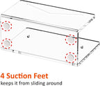 FUCDTEFC Acrylic Mail Holder, Mail Organizer Wall Mounted Clear File Letter - Image 4