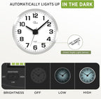 WallarGe Night Light Wall Clock - Image 3