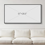 Large Framed Black and White Botanical Wall Art - Image 3