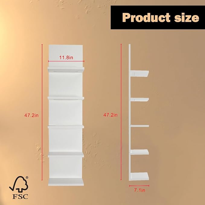 Homaterial 5 Tier Wall Shelf - Image 2