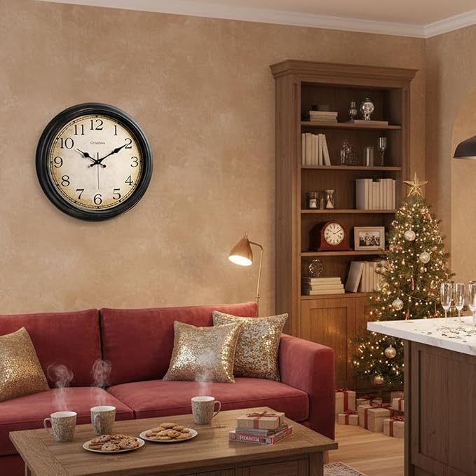 Crosstime 16 Inch Large Vintage Wall Clock - Image 7