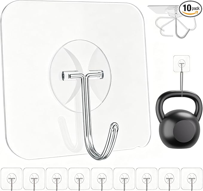 Latoxcaa Heavy Duty Adhesive Wall Hooks by Latoxcaa-SpaceMaster