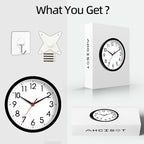 AKCISOT Wall Clock, Modern Small Wall Clocks Battery Operated 8 Inch, Silent - Image 6