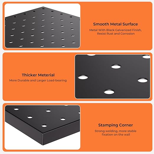 INCLY 4 Pack Peg Board, Peg Board Panels - Image 5