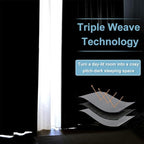 RYB HOME Room Divider Curtains Blackout, Total Privacy Curtains Screen Partition - Image 6