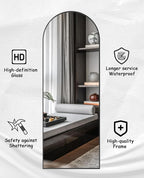 Rowjut Floor Mirror Arched Full Length Mirrors, Mirror Full Length Standing - Image 7