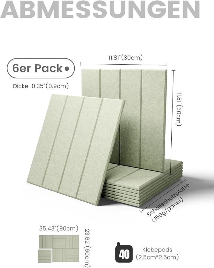 Bumusty Large Cork Board Alternative-36 x 24" Felt Bulletin Board Tiles - Image 3