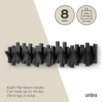 Umbra Sticks Wall-Mounted Coat Rack Rail Hook - Image 5