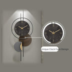 Modern Wall Clock for Living Room, Large Black Decorative Wall Clock - Image 5