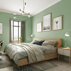 Safiyya 393"x17.7" Light Green Peel and Stick Wallpaper Green Solid Color - Image 7