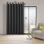 BONZER Extra Wide Room Divider Curtain Total Privacy Wall Grommet Top Thermal - Image 4