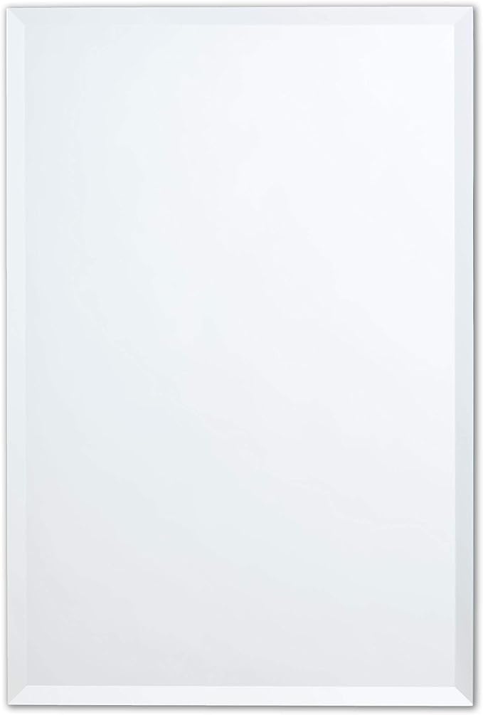 Better Bevel Frameless Rectangle Mirror | 24" x 36" Bathroom Wall Mirror by Better+Bevel