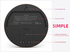 Digital Wall Clock with Date, Indoor Temperature, Battery-Operated Digital Clock - Image 4