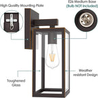 MAXvolador Outdoor Wall Sconce, Large Exterior Waterproof Wall Lantern Light - Image 8