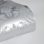 Tempaper Textured Metallic Silver Damsel Removable Peel and Stick Damask - Image 7