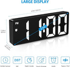 AMIR Digital Alarm Clock, Upgraded Small Digital Clock, Digital Clock Large - Image 2