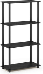 Furinno Turn-N-Tube 4-Tier Multipurpose Shelf Display Rack, Round Tubes - Image 4