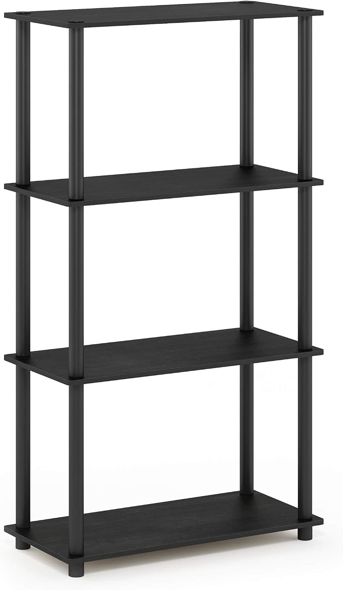 Furinno Turn-N-Tube 4-Tier Multipurpose Shelf Display Rack, Round Tubes - Image 4
