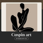 Framed Neutral Abstract Wall Art - Image 7