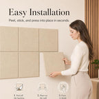 Large Cork Boards for Walls – 48" x 36" Self Adhesive Felt Wall Tiles - Image 4