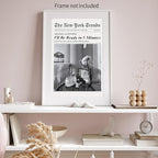 Vintage Newspaper Wall Art Trendy Black and White Aesthetic Posters Funny I'll - Image 6