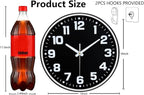 Modern Silent Wall Clock, 10inch Non-Ticking Analog Battery Operated Clock - Image 3