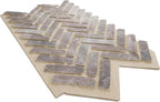 EverStone Herringbone Faux Brick Panel, 46 1/2"W x 25 1/4"H x 1"D, Limewashed - Image 6