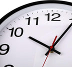 OceeK Black Wall Clock Silent Non Ticking 10 Inch, Modern Wall Clocks, Small - Image 3