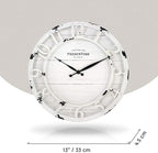 Presentime & Co 13" Farmhouse Series Wall Clock, Quartz Movement, Shiplap Style - Image 4