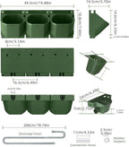 Self Watering Wall Mounted Vertical Planter, 36 Pots Wall Planter Indoor - Image 6