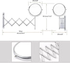 Welllink 8Inch Max Wall Mounted Bathroom Mirror, 10X Magnification - Image 8