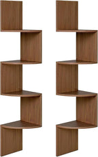HOOBRO Corner Shelf Wall-Mounted, 4-Tier Corner Bookshelves - Image 9