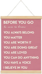 Mental Health Positive Affirmations Inspirational Wall Art Decor, Therapist by Unknown